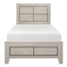 Quinby Twin Panel Bed in Light Brown 1525T-1 - VIP FURNITURE (NJ)