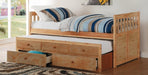 Bartly Twin/Twin Trundle Bed w/ 2 Storage Drawers in Natural B2043PR-1* - VIP FURNITURE (NJ)