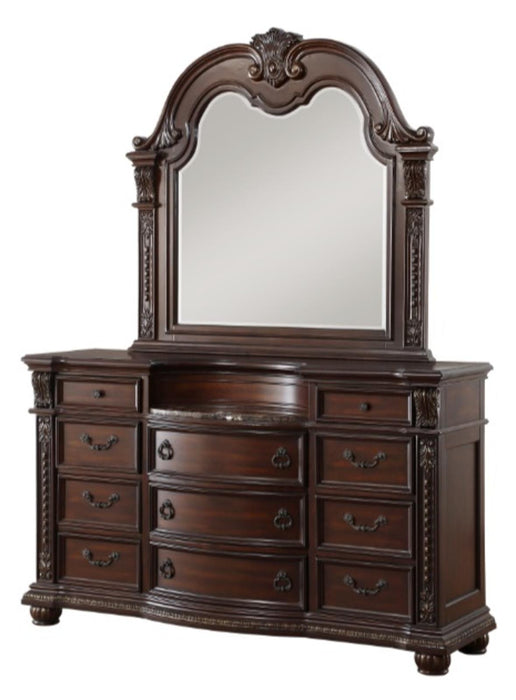 Cavalier Dresser in Dark Cherry 1757-5 - VIP FURNITURE (NJ)