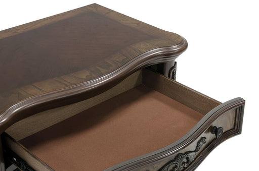 Deryn Park 3 Drawer Nightstand  in Cherry 2243-4 - VIP FURNITURE (NJ)