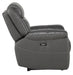 Danio Power Double Reclining Chair with Power Headrests in Dark Gray 9528DGY-1PWH - VIP FURNITURE (NJ)