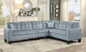 Lantana 2-Piece Reversible Sectional in Gray 9957GY*SC - VIP FURNITURE (NJ)