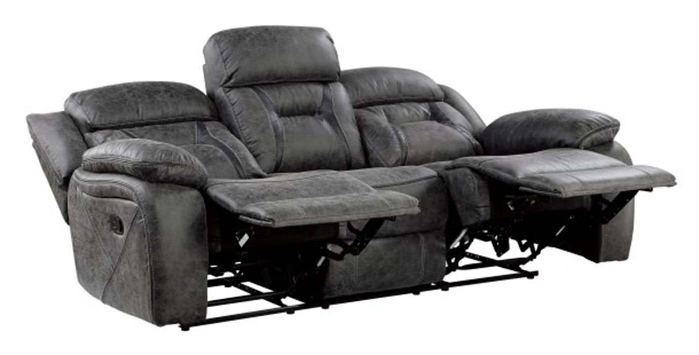 Madrona Hill Double Reclining Sofa in Gray 9989GY-3 - VIP FURNITURE (NJ)