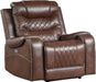 Putnam Power Reclining Chair in Brown 9405BR-1PW - VIP FURNITURE (NJ)