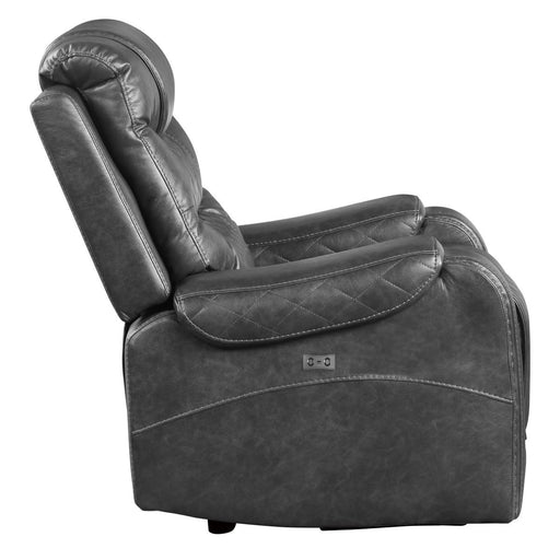 Putnam Power Reclining Chair in Gray 9405GY-1PW - VIP FURNITURE (NJ)