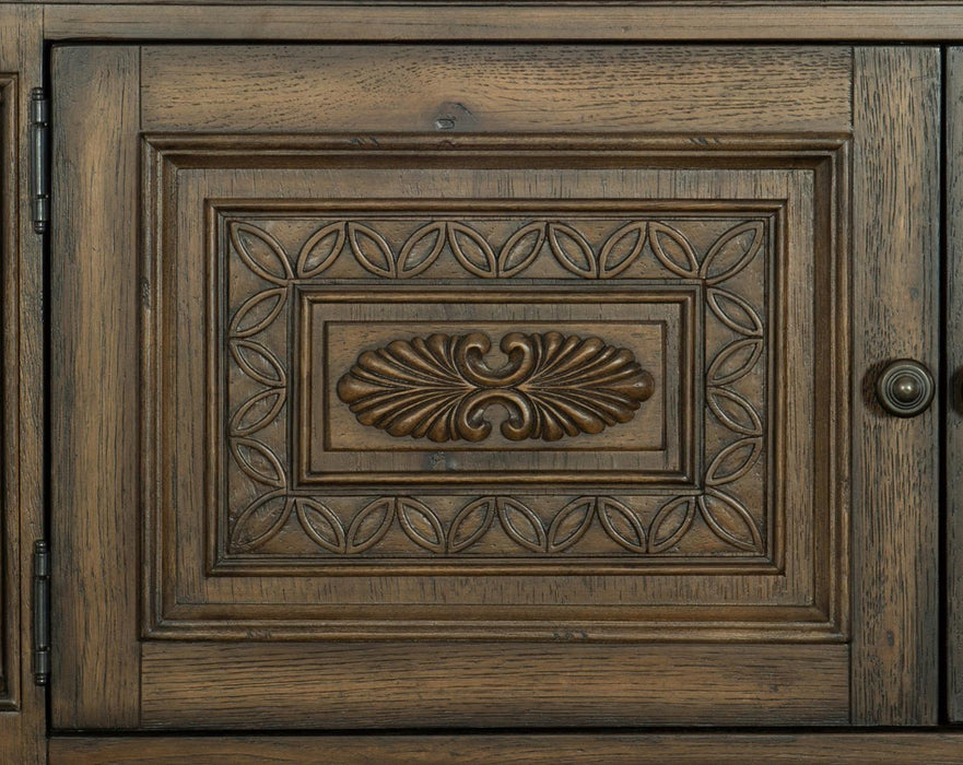 Rachelle 4 Drawer Chest in Weathered Pecan 1693-9 - VIP FURNITURE (NJ)