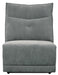 Tesoro Armless Chair in Dark Gray 9509DG-AC image