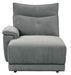 Tesoro Left Side Chaise in Dark Gray 9509DG-5L - VIP FURNITURE (NJ)
