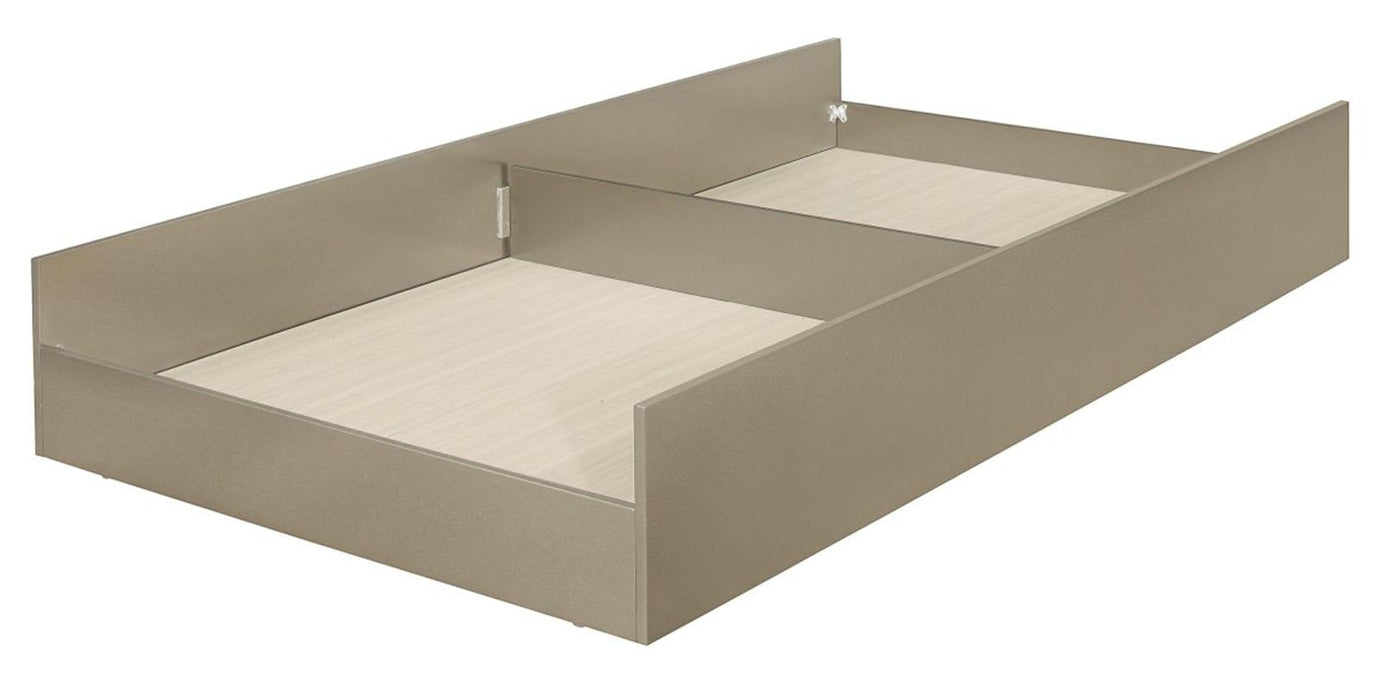 Youth Loudon Twin Platform with Trundle Bed in Champagne Metallic - VIP FURNITURE (NJ)