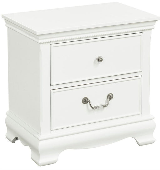 Lucida 2 Drawer Nightstand in White 2039W-4 - VIP FURNITURE (NJ)