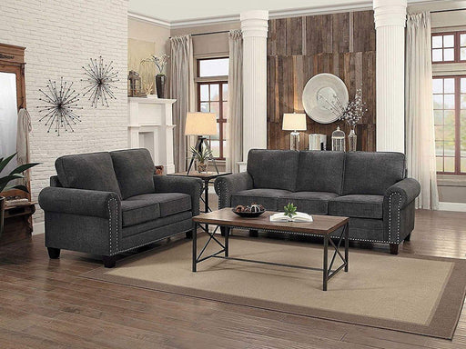 Cornelia Loveseat in Dark Gray 8216DG-2 - VIP FURNITURE (NJ)