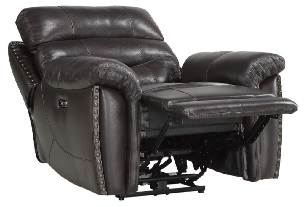 Lance Power Reclining Chair with Power Headrest and USB Port in Brown 9527BRW-1PWH - VIP FURNITURE (NJ)