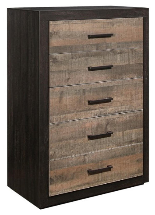 Miter Chest in Rustin Mahogany & Dark Ebony 1762-9 - VIP FURNITURE (NJ)