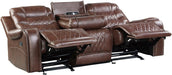 Putnam Double Reclining Sofa with Drop-Down in Brown 9405BR-3 - VIP FURNITURE (NJ)