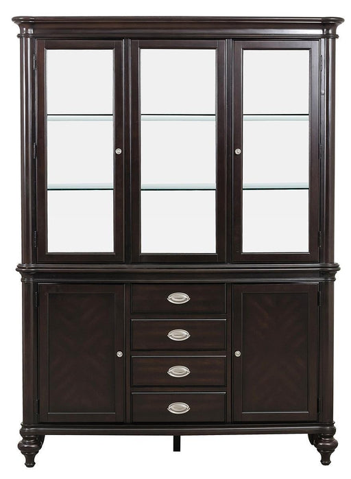 Marston Buffet with Hutch in Dark Cherry 2615DC-50-55 - VIP FURNITURE (NJ)