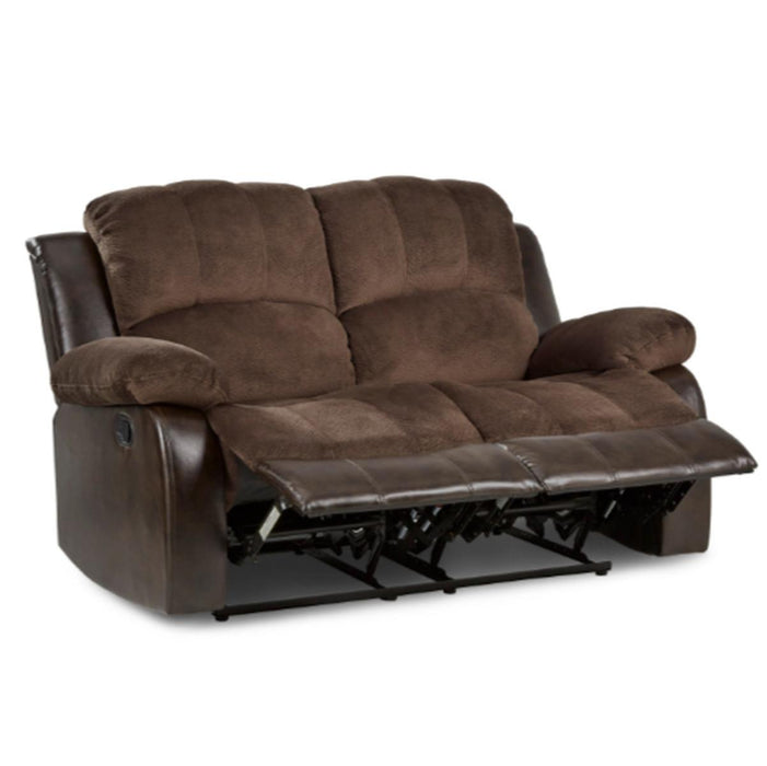 Granley Double Reclining Loveseat in Chocolate 9700FCP-2 - VIP FURNITURE (NJ)