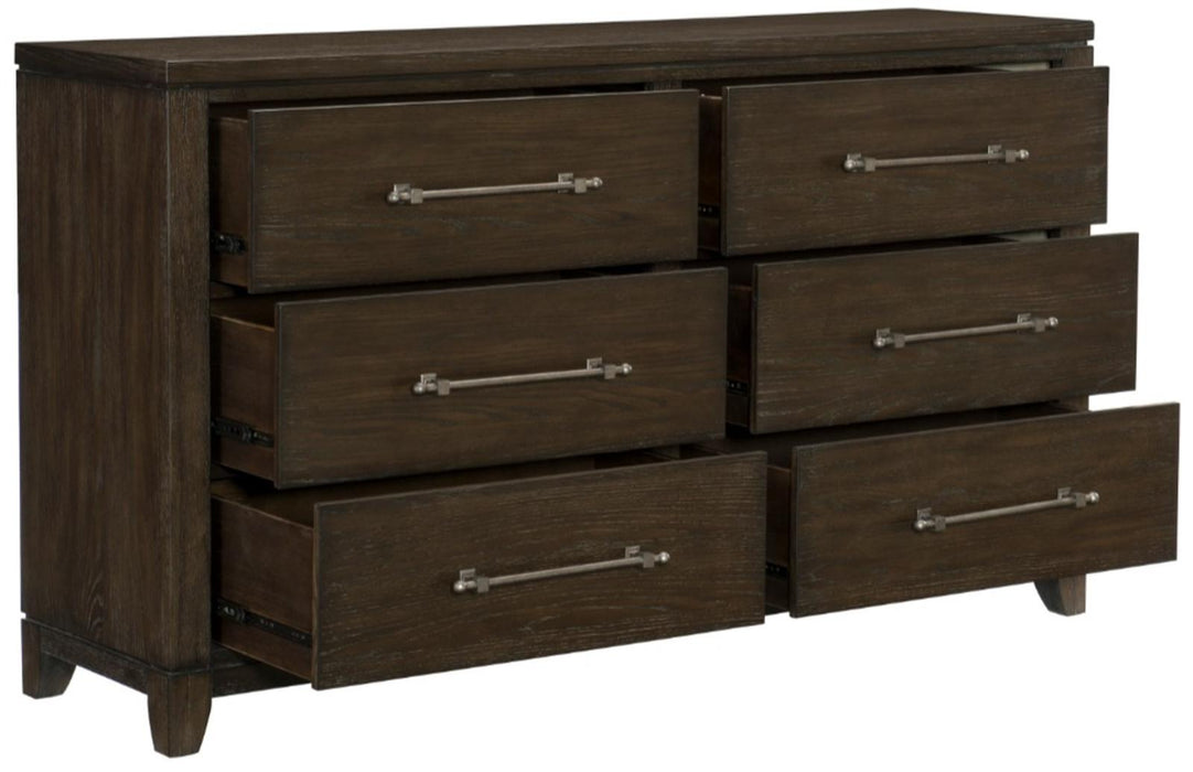 Griggs Dresser in Dark Brown 1669-5 - VIP FURNITURE (NJ)