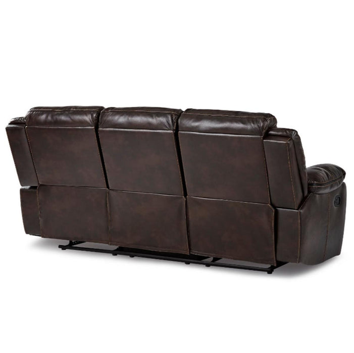 Bastrop Double Reclining Sofa in Brown 8230BRW-3 - VIP FURNITURE (NJ)