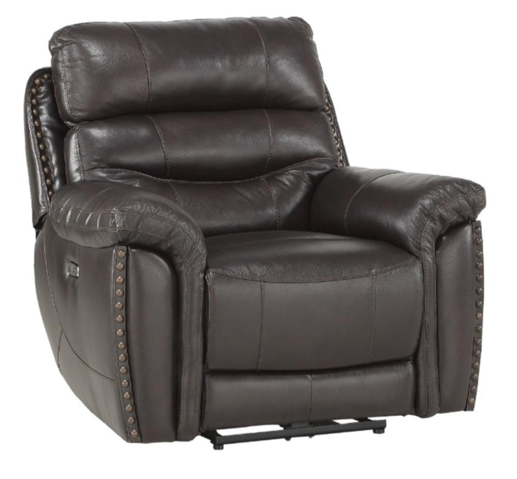 Lance Power Reclining Chair with Power Headrest and USB Port in Brown 9527BRW-1PWH - VIP FURNITURE (NJ)