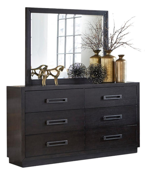 Larchmont Mirror in Charcoal 5424-6 - VIP FURNITURE (NJ)