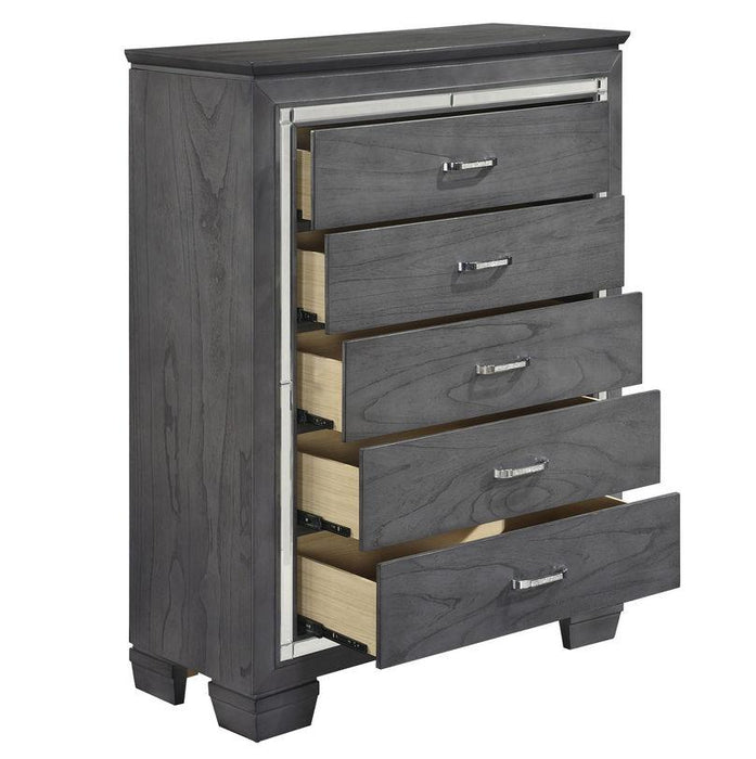 Allura Chest in Gray 1916GY-9 - VIP FURNITURE (NJ)