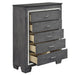 Allura Chest in Gray 1916GY-9 - VIP FURNITURE (NJ)