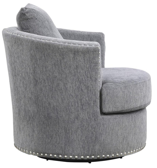 Morelia Swivel Chair in Dark Gray 9468DG-1 - VIP FURNITURE (NJ)