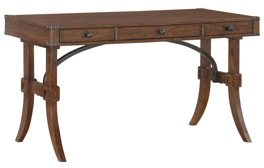 Frazier Writing Desk in Brown Cherry 1649-16 - VIP FURNITURE (NJ)