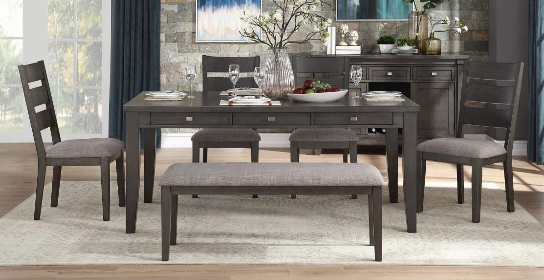 Baresford Bench in Gray 5674-13 - VIP FURNITURE (NJ)