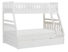 Galen Twin/Full Bunk Bed w/ Twin Trundle in White B2053TFW-1*R - VIP FURNITURE (NJ)