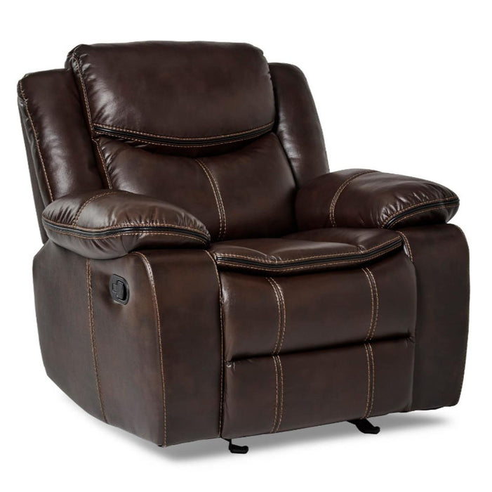 Bastrop Glider Reclining Chair in Brown 8230BRW-1 - VIP FURNITURE (NJ)