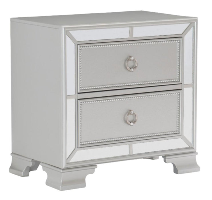 Avondale Nightstand in Silver 1646-4 - VIP FURNITURE (NJ)