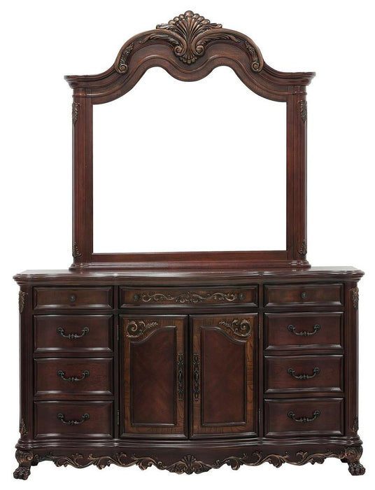Deryn Park 9 Drawer Dresser in Cherry 2243-5 - VIP FURNITURE (NJ)
