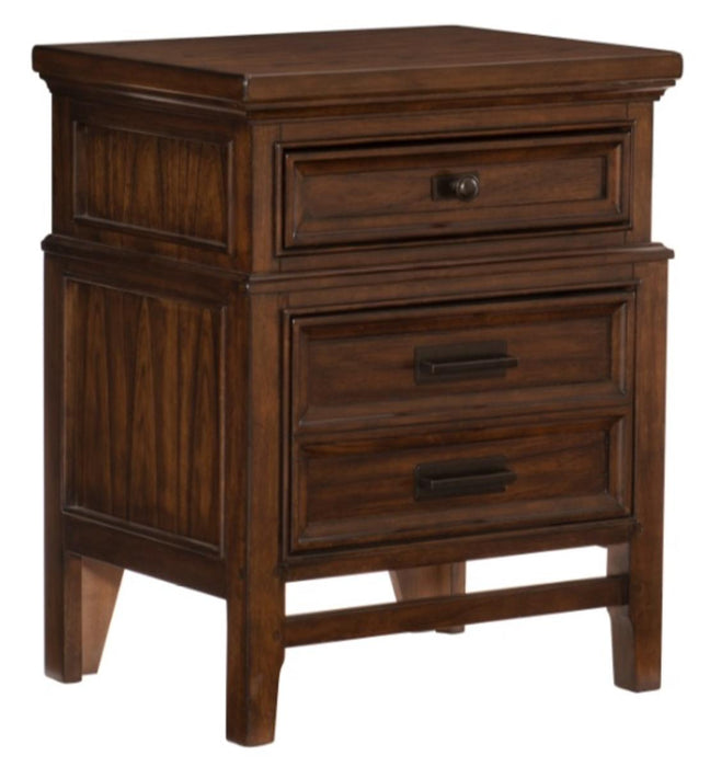 Frazier Nightstand in Dark Cherry 1649-4 - VIP FURNITURE (NJ)