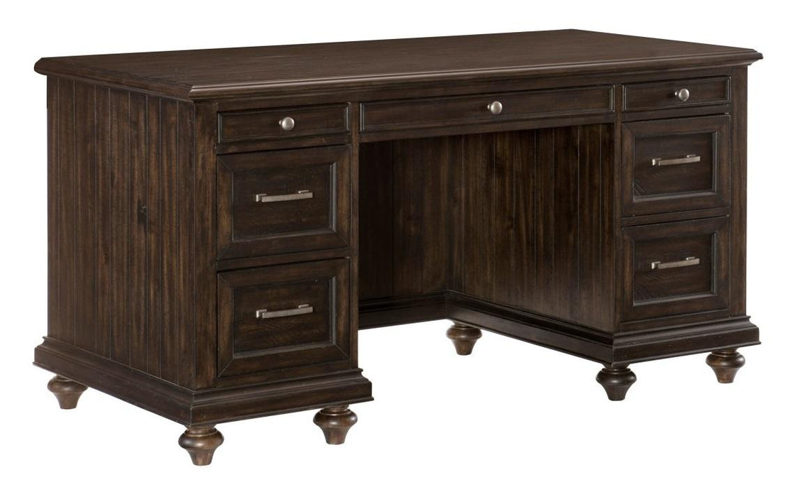 Cardano Executive Desk in Charcoal 1689-17 - VIP FURNITURE (NJ)