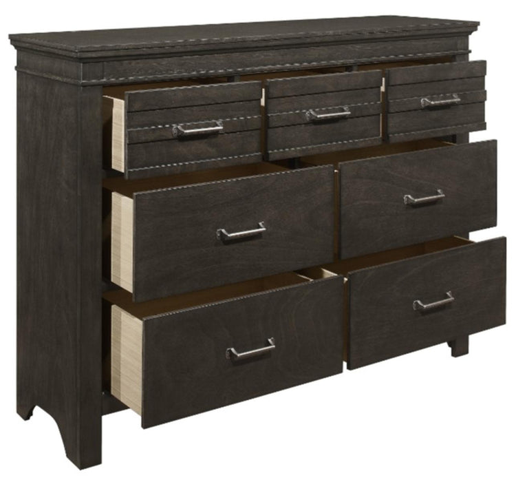 Blaire Farm Dresser in Saddle Brown Wood 1675-5 - VIP FURNITURE (NJ)