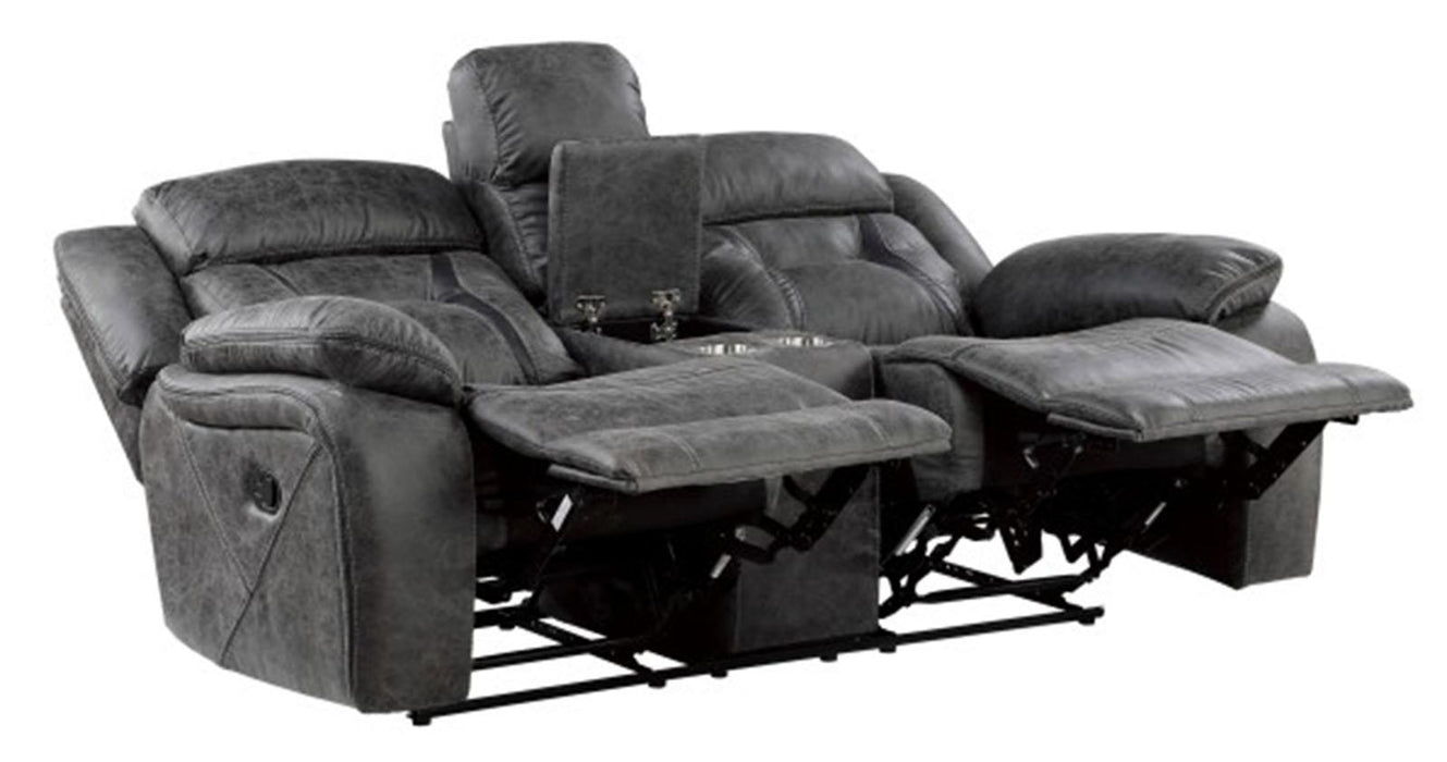 Madrona Hill Double Reclining Loveseat in Gray 9989GY-2 - VIP FURNITURE (NJ)
