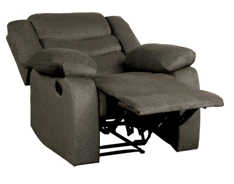 Discus Double Reclining Chair in Brown 9526BR-1 - VIP FURNITURE (NJ)