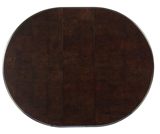 Savion Round/Oval Dining Table in Espresso 5494-76* - VIP FURNITURE (NJ)