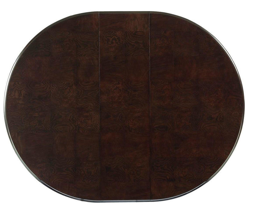 Savion Round/Oval Dining Table in Espresso 5494-76* - VIP FURNITURE (NJ)