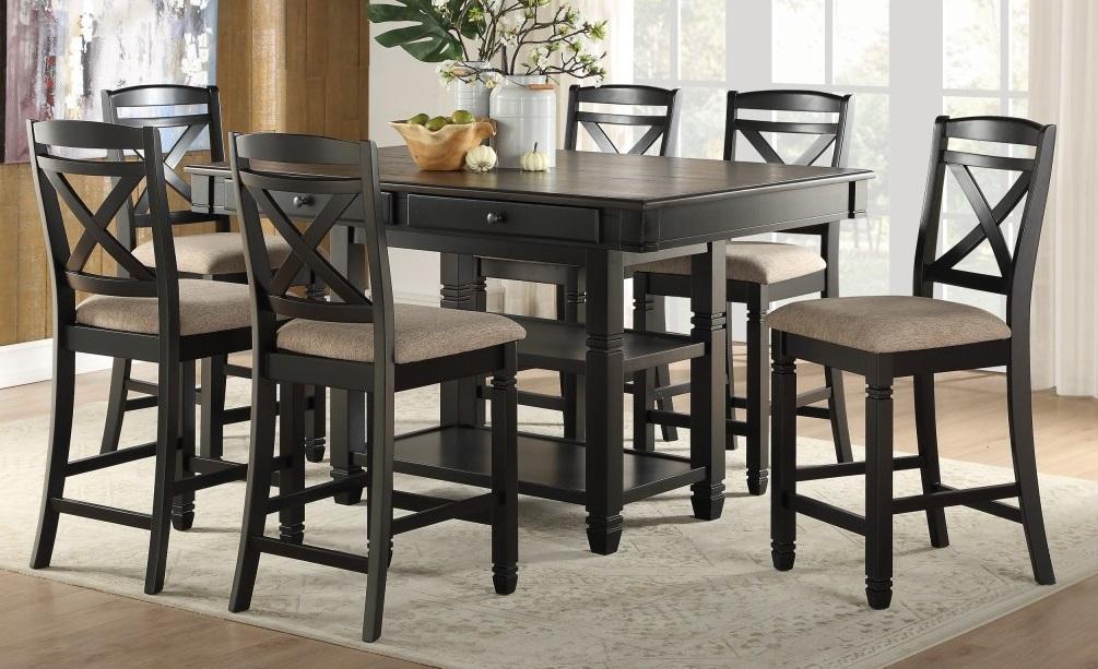 Baywater Counter Height Table in Natural and Black 5705BK-36 - VIP FURNITURE (NJ)