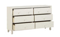 Wellsummer 6 Drawer Dresser in White 1803W-5 - VIP FURNITURE (NJ)