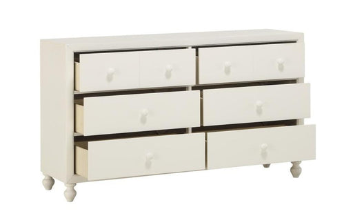 Wellsummer 6 Drawer Dresser in White 1803W-5 - VIP FURNITURE (NJ)