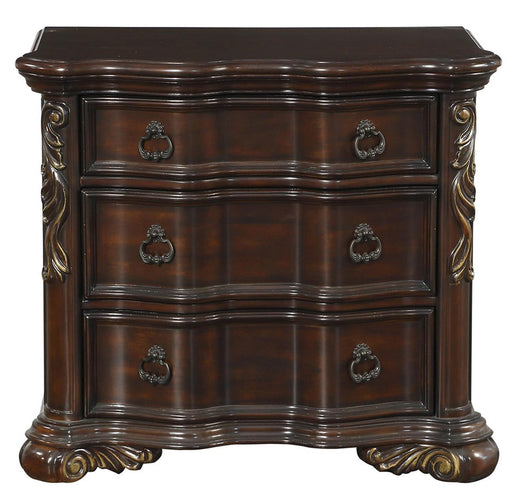 Royal Highlands 3 Drawer Nightstand in Rich Cherry 1603-4 - VIP FURNITURE (NJ)