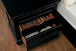 Laurelin 3 Drawer Nightstand in Black 1714BK-4 - VIP FURNITURE (NJ)