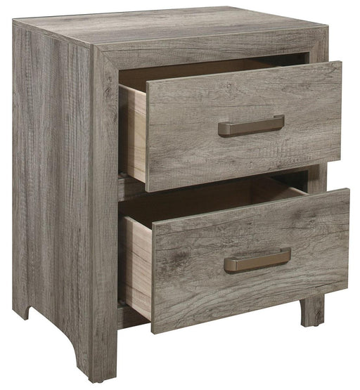 Mandan 2 Drawer Nightstand in Weathered Gray 1910GY-4 - VIP FURNITURE (NJ)