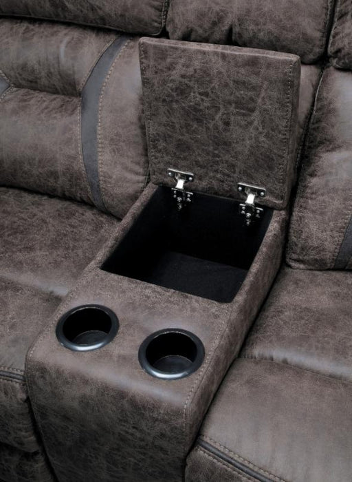 Madrona Double Reclining Loveseat in Dark Brown 9989DB-2 - VIP FURNITURE (NJ)