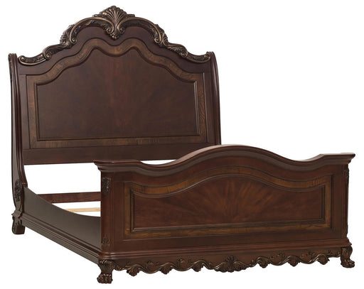 Deryn Park Queen Sleigh Bed in Cherry 2243SL-1 - VIP FURNITURE (NJ)