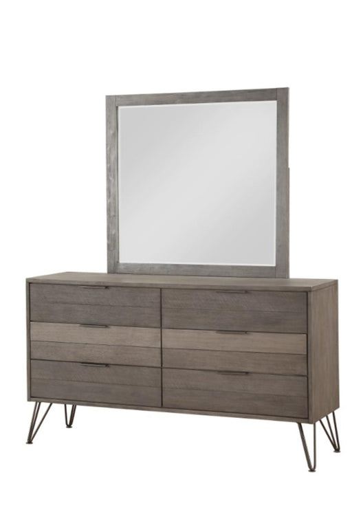 Urbanite Mirror in Tri-tone Gray 1604-6 - VIP FURNITURE (NJ)