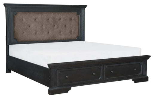 Bolingbrook Queen Upholstered Storage Platform Bed in Coffee 1647-1* - VIP FURNITURE (NJ)